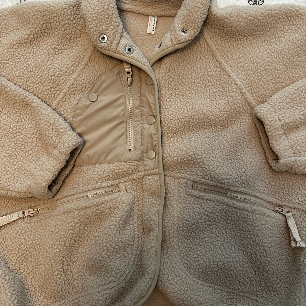 Free People Teddy Jacket in Beige - Picture 2 of 6